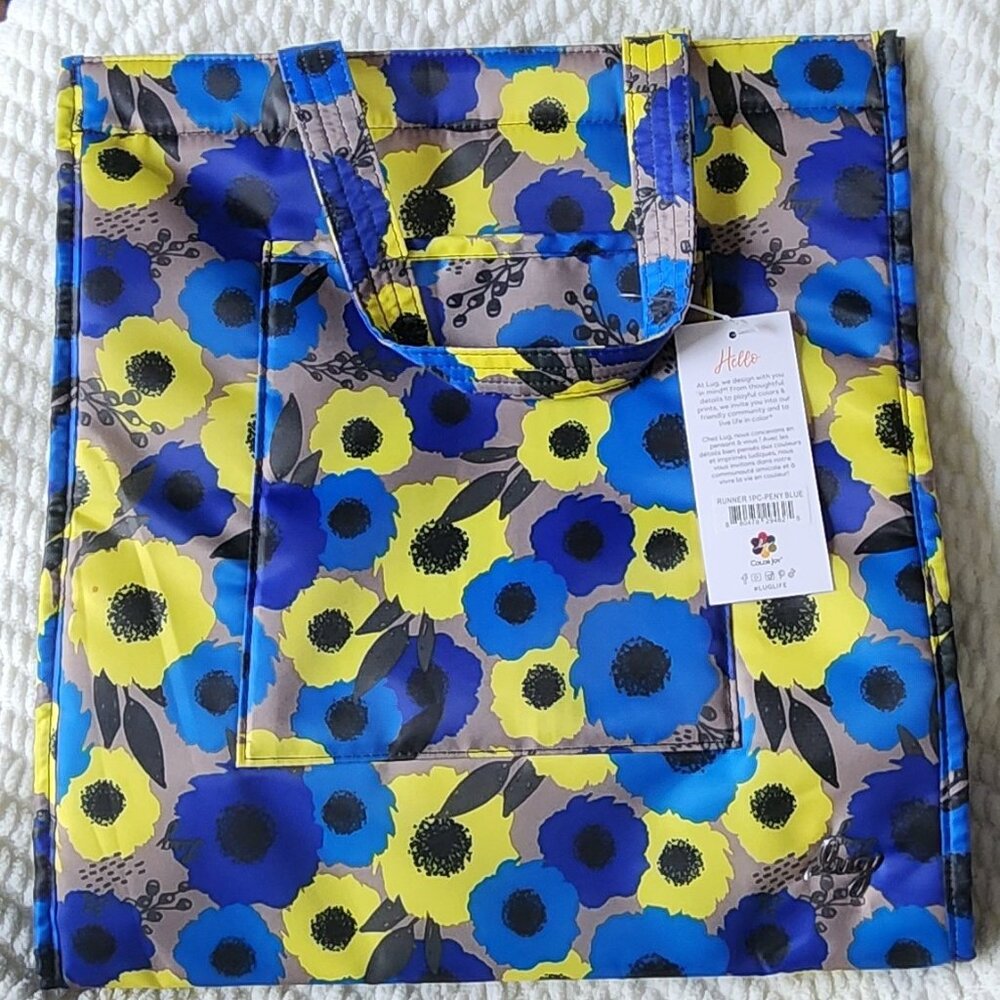 LUG Runner 1pc Tote Bag - Peony Blue